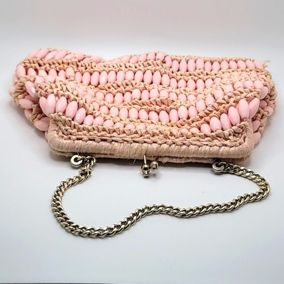 Handmade Pink Beaded Handbag - Picture 7 of 12